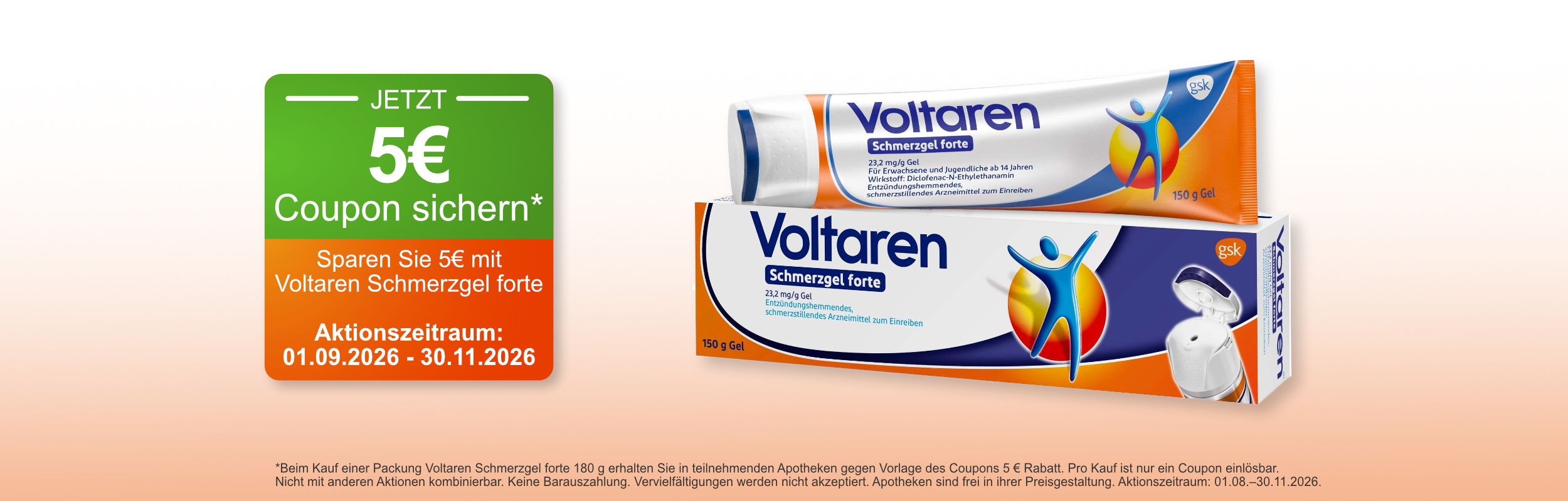 Voltaren 5€ Aktion